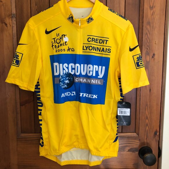 Nike Other - Rare Vintage Nike 2005 Tour De France Yellow Jersey - Armstrong - Discovery Chan